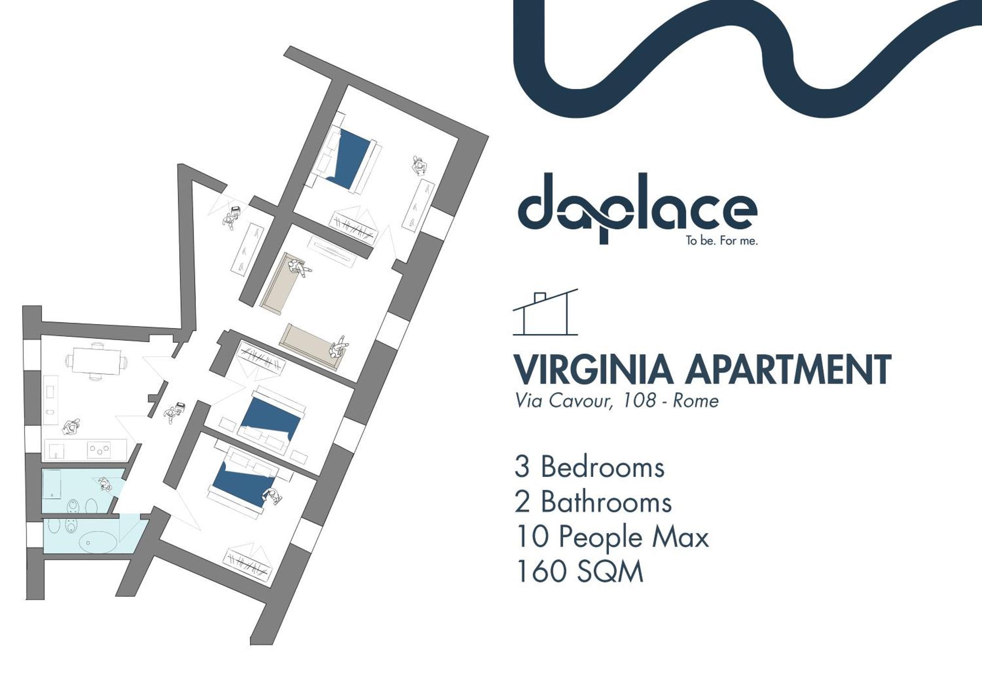 רומא Daplace - Virginia Apartment מראה חיצוני תמונה